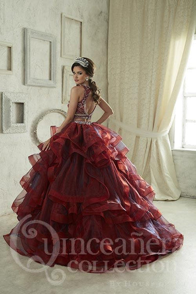 slim fit dress slacks Burgundy and Gold Quinceanera Dress Acrylic Invitations – Invitations by  Luis Sanchez main image 0