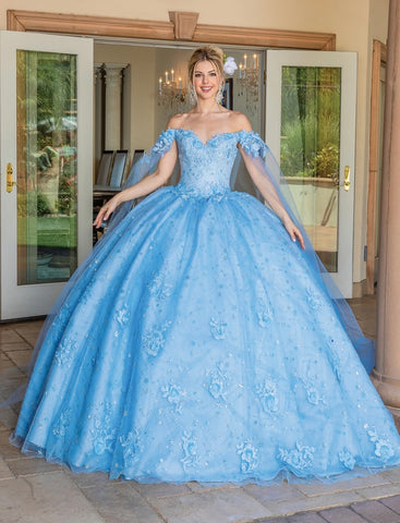 Quinceanera, sweet 16, engagement ball gown dress