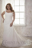 Lace Plus size wedding Dress lace mermaid trumpet gown