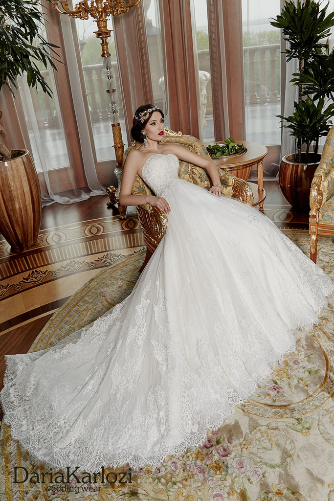 Lace wedding dress ball gown A-Line