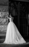 Lace tulle wedding dress ball gown A-Line