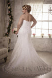 Lace Plus size wedding Dress lace mermaid trumpet gown