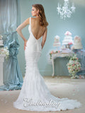 Designer lace chiffon satin tulle A-line ball gown wedding dress