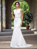 2017 Enchanting Sleeveless Satin Mermaid Wedding gown Collection By Mon Cheri