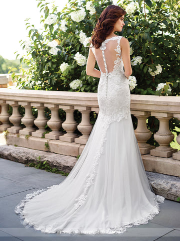 designer lace dresses 2017 Wedding dress lace fit and Flare by Designer Ida Torez