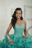 Quinceanera, sweet 16 strapless corsage ball gown dress by designer House Of Wu
