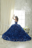 Beautiful quinceanera, sweet 16, engagement ball gown dress designed by House of Wu..