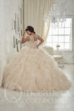 Beautiful quinceanera, sweet 16, engagement ball gown dress designed by House of Wu
