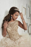 Beautiful quinceanera, sweet 16, engagement ball gown dress designed by House of Wu