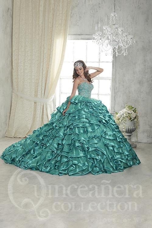 Quinceanera, sweet 16 strapless corsage ball gown dress by designer Ho Bela Bridal Quinceanera, sweet 16 strapless corsage ball gown dress by designer Ho Bela Bridal
