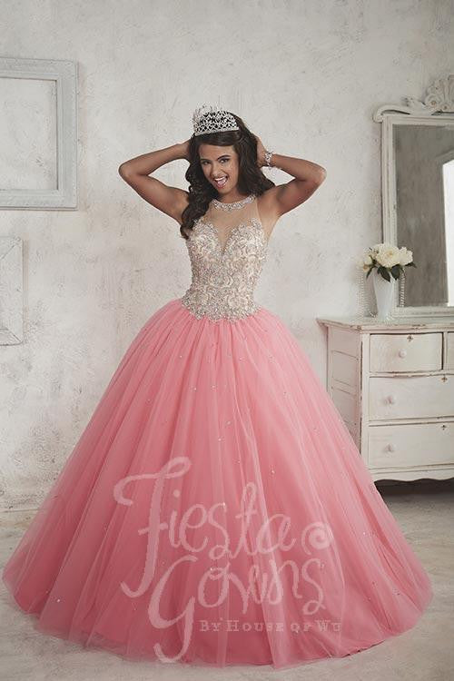 Beautiful quinceañera, sweet 16, engagement ball gown dress by