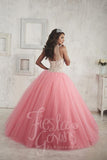 Beautiful quinceañera, sweet 16, engagement ball gown dress by designer House of Wu