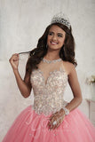 Beautiful quinceañera, sweet 16, engagement ball gown dress by designer House of Wu