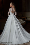 Lace wedding dress ball gown A-Line long sleeve