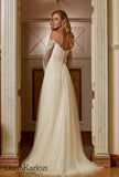 Ivory lace tulle rhinestones wedding dress ball gown A-Line mermaid trumpet