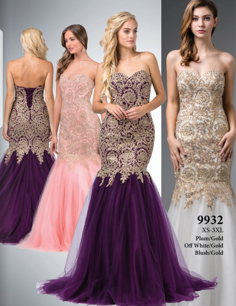 Prom & Evening formal fitted Dresses
