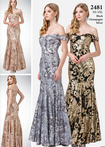 Prom & Evening formal fitted Dresses