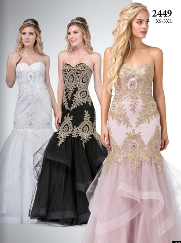 Prom & Evening formal fitted Dresses