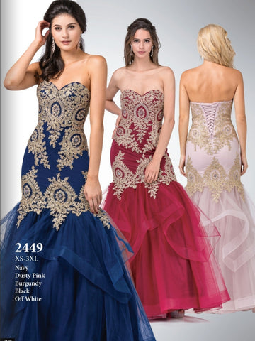 Prom & Evening formal fitted Dresses