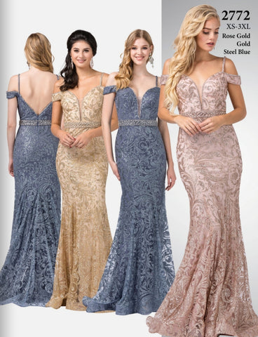 Prom & Evening formal fitted Dresses