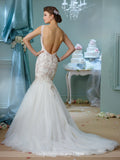 Designer lace Mermaid wedding dress