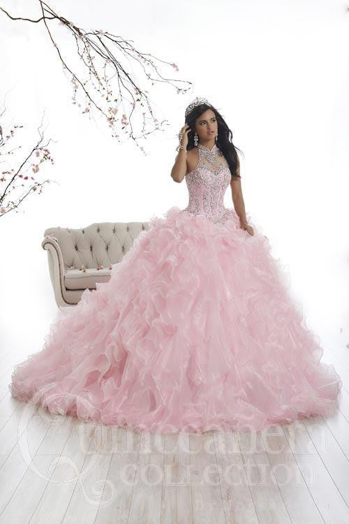 Beautiful quinceanera, sweet 16, engagement ball gown dress by designer House of Wu