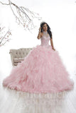 Beautiful quinceanera, sweet 16, engagement ball gown dress by designer House of Wu