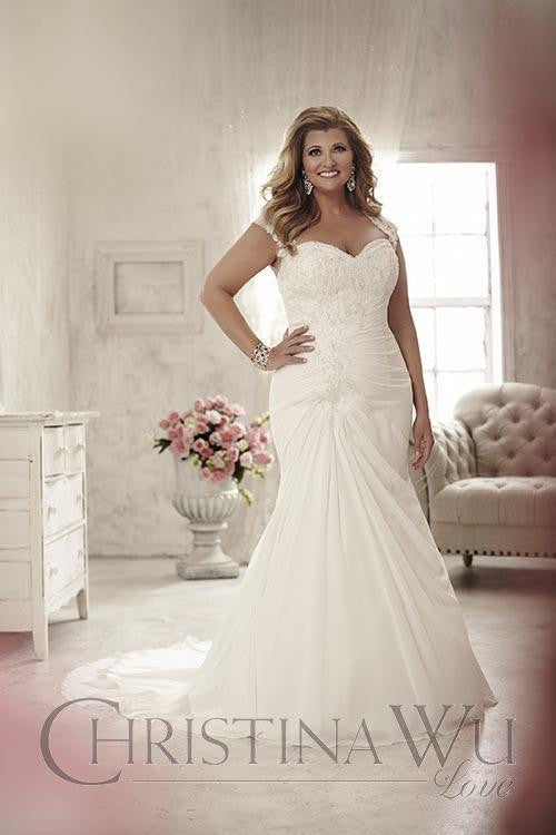Lace Plus size wedding Dress lace mermaid trumpet gown
