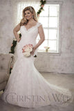 Lace Plus size wedding Dress lace mermaid trumpet ball gown