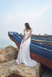 Chic Nostalgia lace chiffon satin tulle A-line ball gown wedding dress