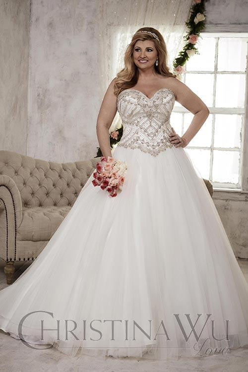 Lace Plus size wedding Dress lace ball gown