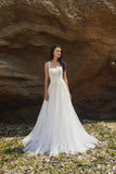 Chic Nostalgia lace chiffon satin tulle A-line wedding dress