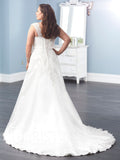 Satin wedding Dress lace  A-line ball gown