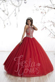 Beautiful quinceanera, sweet 16, engagement ball gown dress by designer House of Wu
