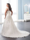 LACE Plus size wedding Dress lace A-Line ball gown
