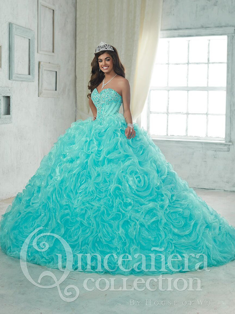 2017 Beautiful quinceanera, sweet 16, engagement two pieces ball gown dress by House of Wu..