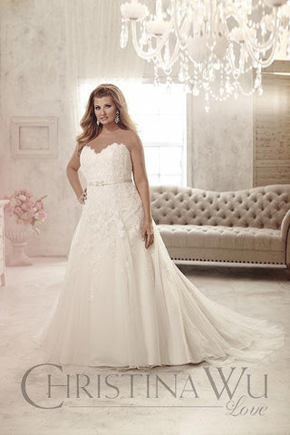 Lace Plus size wedding dress mermaid trumpet ball gown