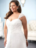 Lace Plus size wedding Dress lace A-Line ball gown