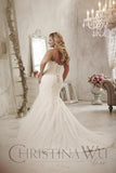 Lace Plus size wedding dress lace mermaid trumpet gown