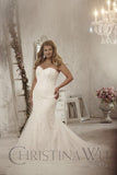 Lace Plus size wedding dress lace mermaid trumpet gown