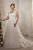 Lace Plus size wedding dress lace A-Line ball gown