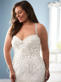Lace Plus size wedding Dress lace mermaid trumpet ball gown