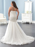 Lace Plus size wedding Dress lace mermaid trumpet ball gown