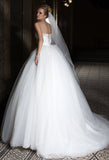 Lace tulle  princess ball gown lace A-Line wedding dress..