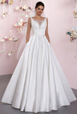 Lace princess ball gown lace A-Line wedding dress..