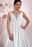 Lace princess ball gown lace A-Line wedding dress..