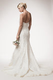 Wedding dress lace A-line SWEETHEART, STRAPLESS, MERMAID