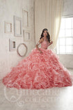 Beautiful quinceanera, sweet 16, engagement ball gown dress designed by House of Wu