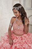 Beautiful quinceanera, sweet 16, engagement ball gown dress designed by House of Wu