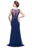 Mother Of The Bride Lace beaded satin chiffon Long Gown Dress.